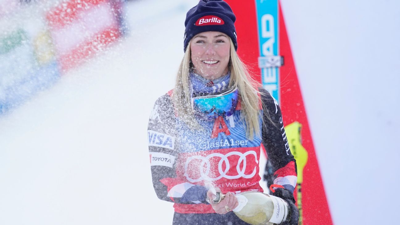 Mikaela Shiffrin wins by huge margin for 93rd career victory - ESPN