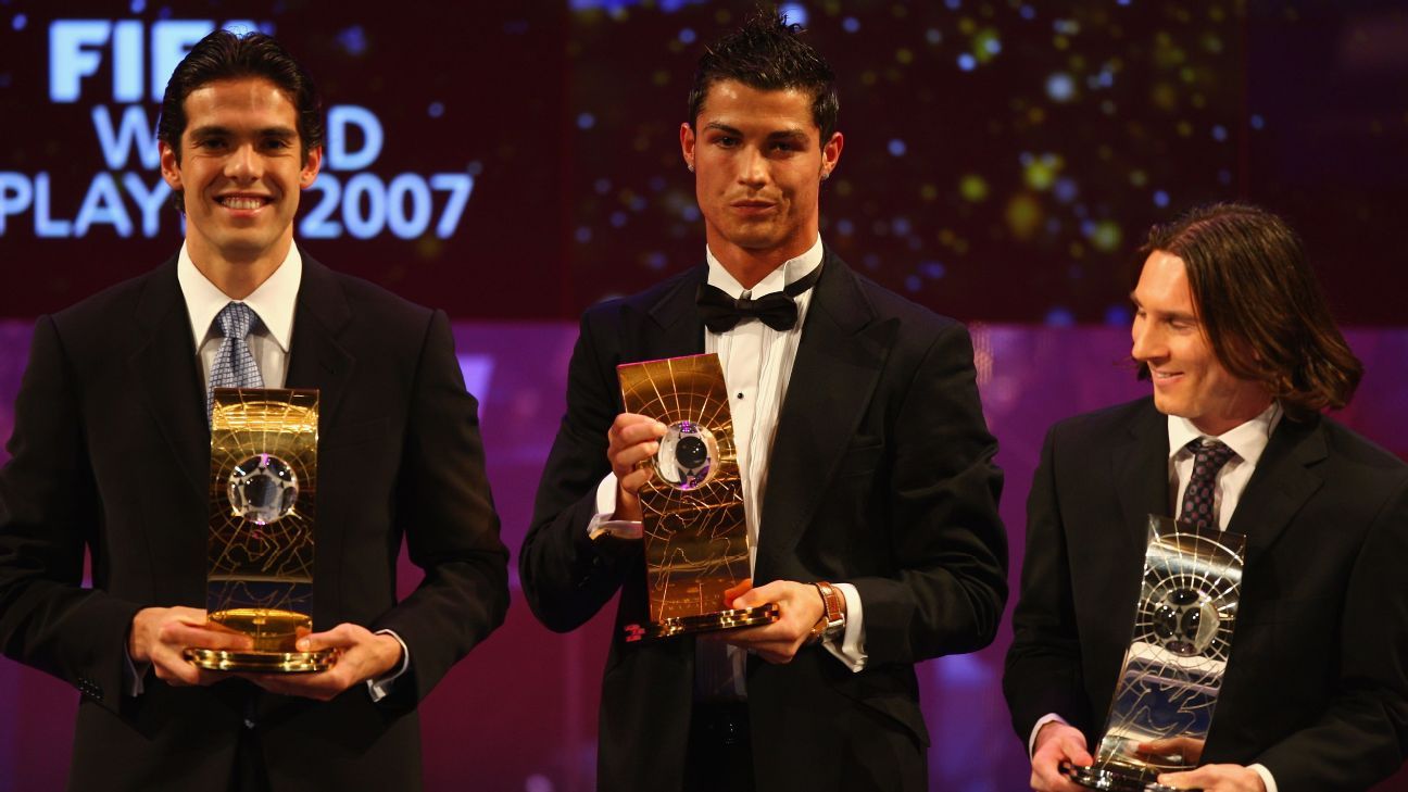 Não é seu, é do Messi': Kaká revela 'gafe' da Fifa com Cristiano Ronaldo - ESPN