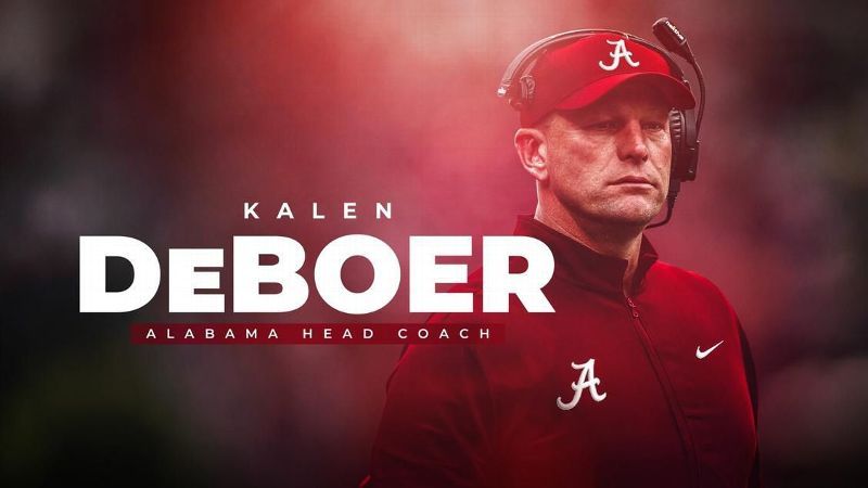 DeBoer is named head coach of Alabama