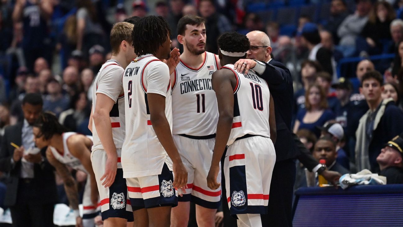 NCAA Bracketology 2024 March Madness men's field predictions ESPN