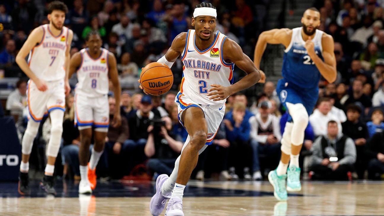 imagen de los jugadores del Thunder en acción