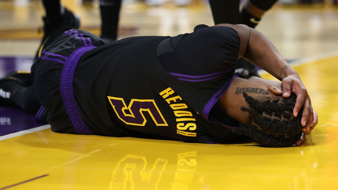 Lakers: Reddish (ankle), out for at least 2 weeks