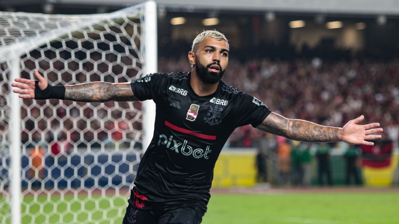 Gabigol encerra jejum de 5 meses sem gol pelo Flamengo na estreia como titular com Tite