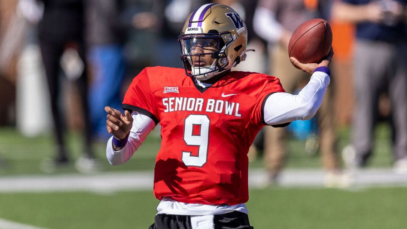 2024 NFL draft Predicted ranges for seven Senior Bowl QBs ESPN