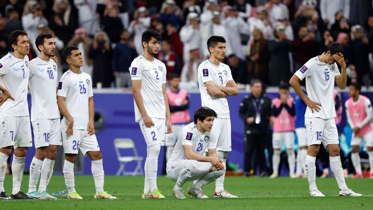 Uzbekistan are Asian Cup's nearly men once again after shootout loss to Qatar