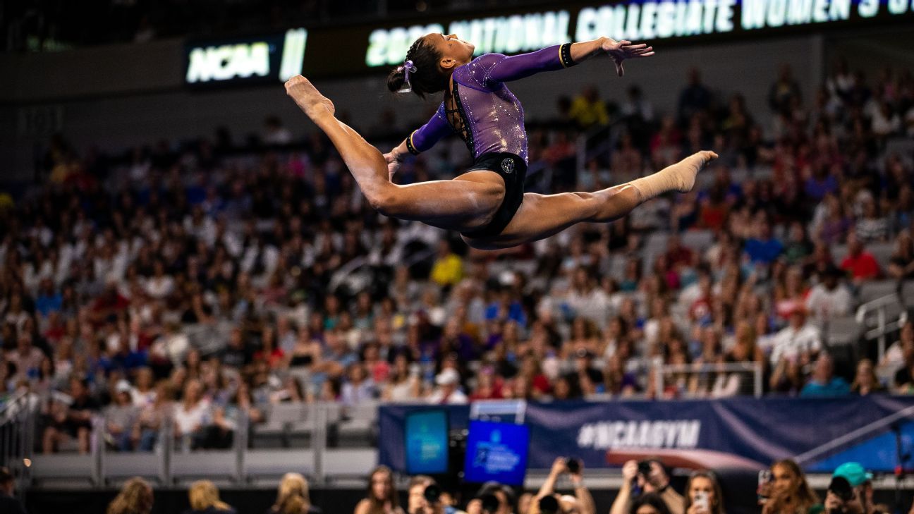 NCAA gymnastics Week 6: Haleigh Bryant leads the all-around, while OU stays No. 1