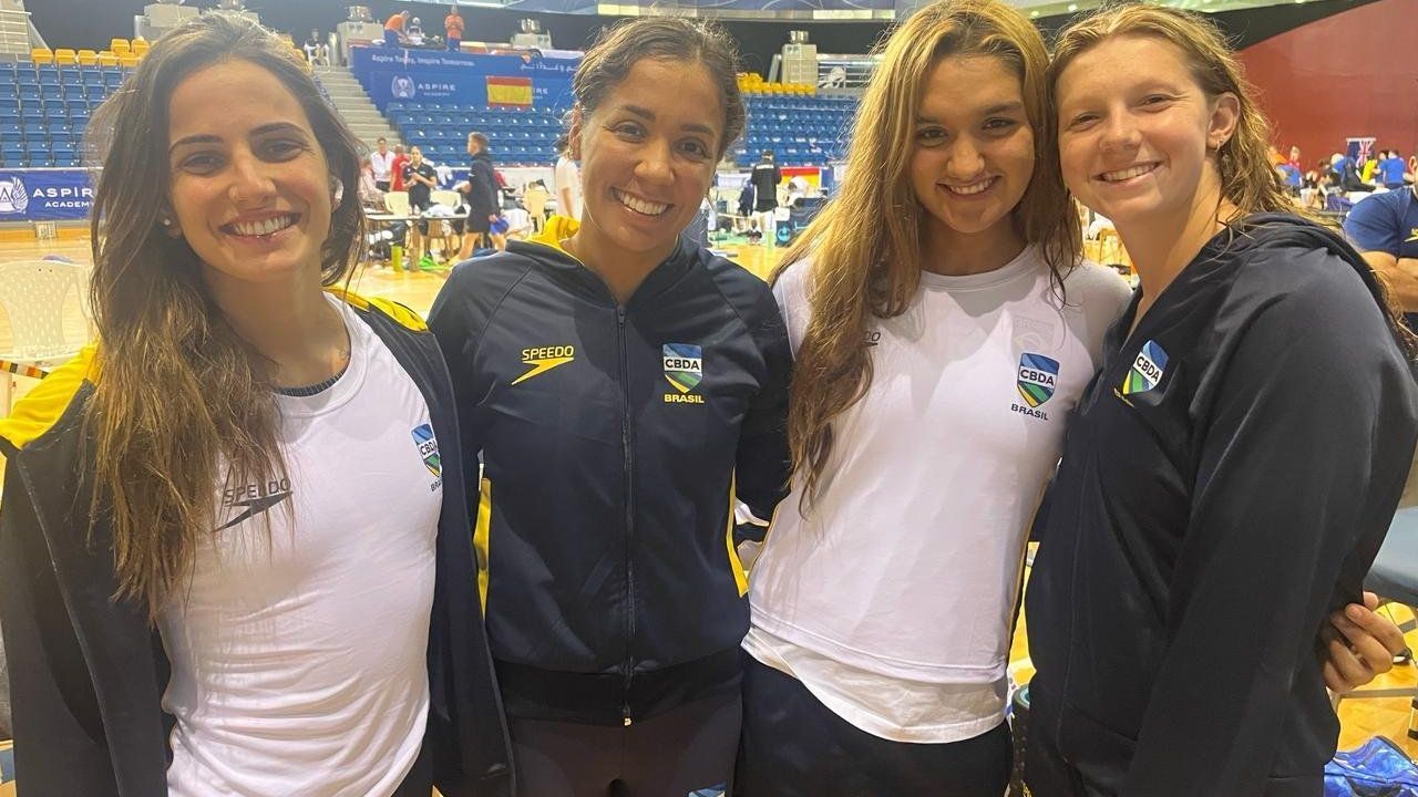Natação: Brasil garante vaga no revezamento feminino 4x200m em Tóquio
