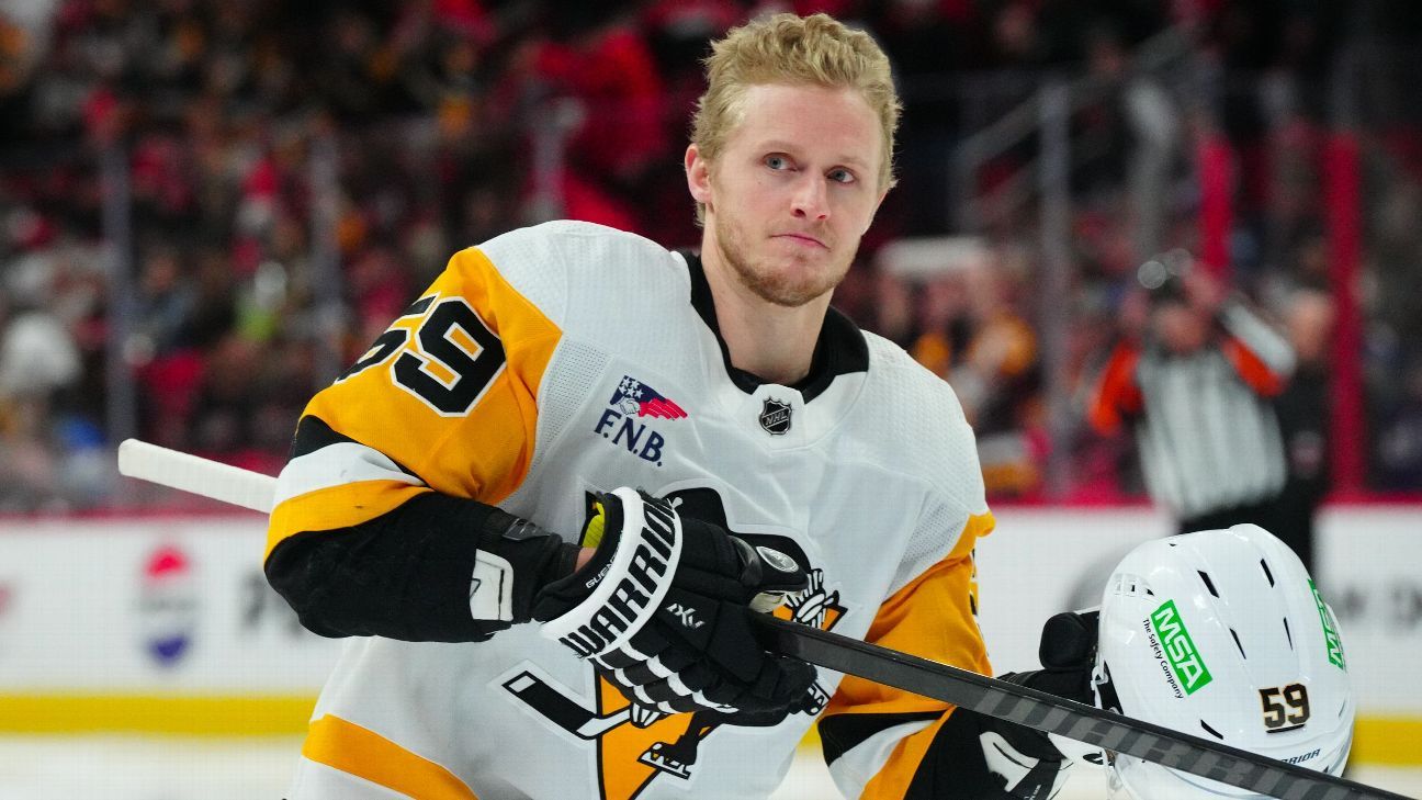 The Hurricanes are expected to trade Guentzel from the Penguins, source says