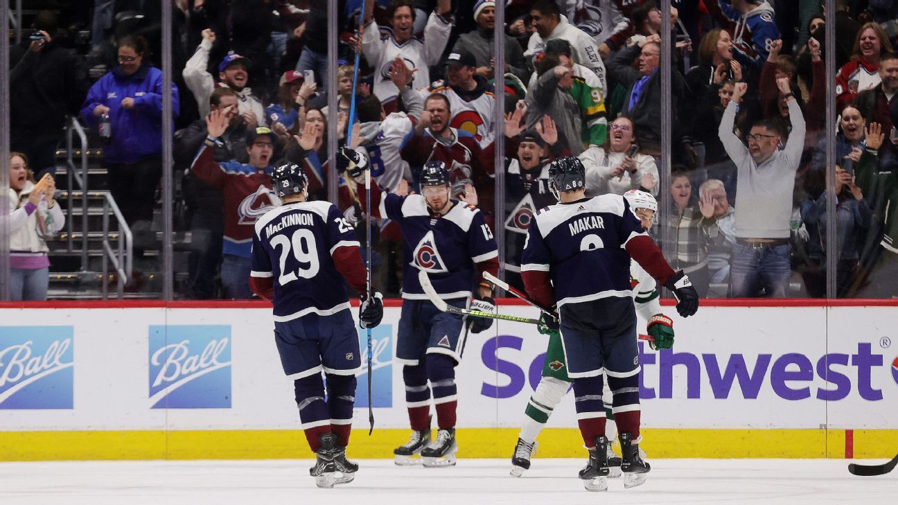 Avs' Nichushkin plays OT hero in first game back