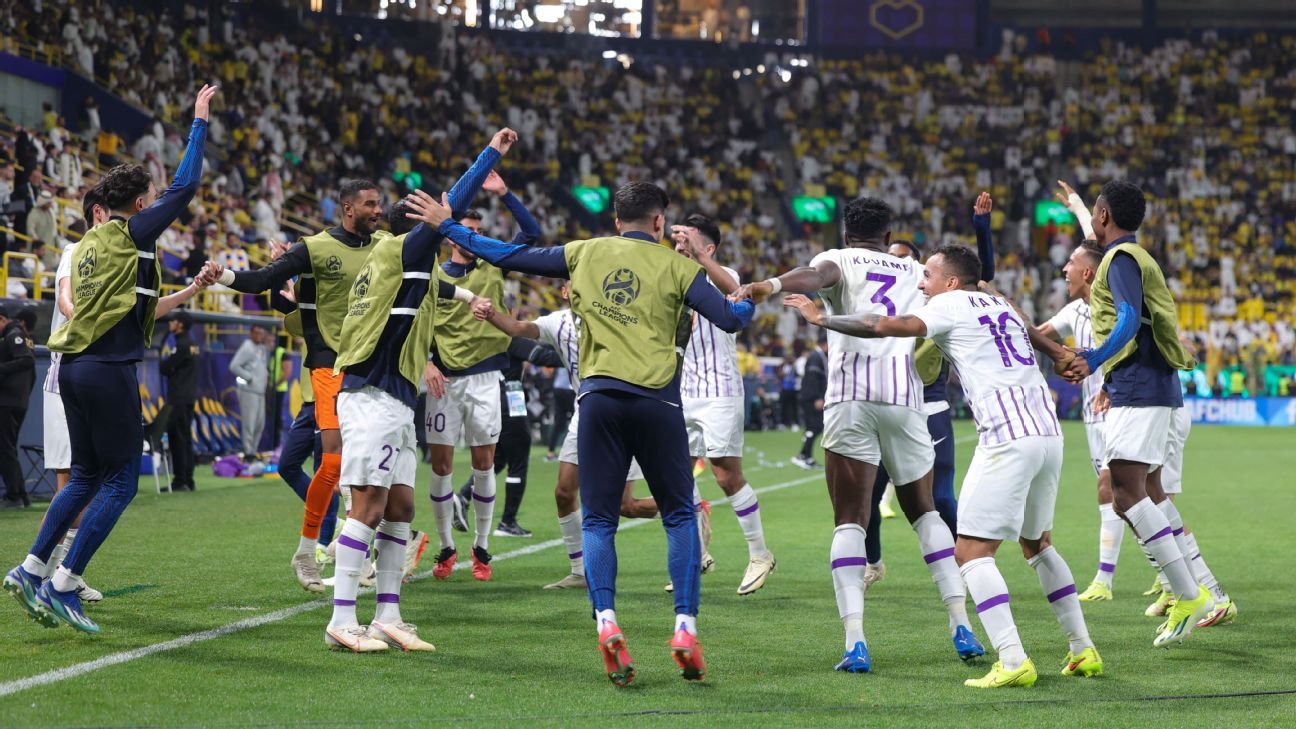 In a great game, Al-Ain de Crespo eliminated Al-Nassr de Cristiano from the Asian Champions