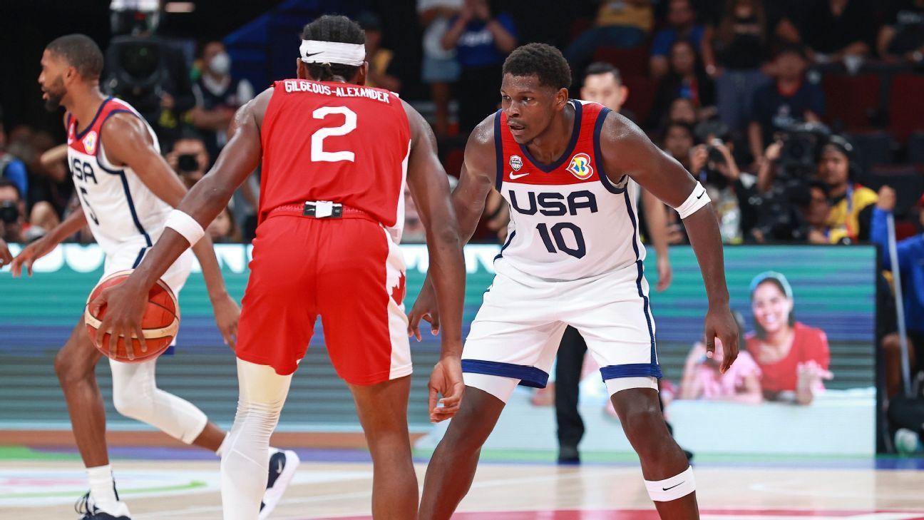 2024 Paris Olympics men's basketball power rankings Team USA on top