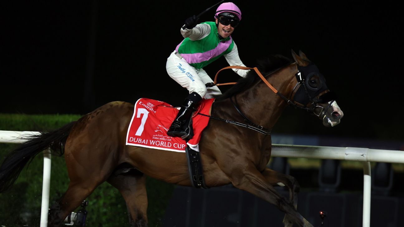 Laurel River dominates Dubai World Cup, winning by a record 8 1/2 lengths and earning $12M