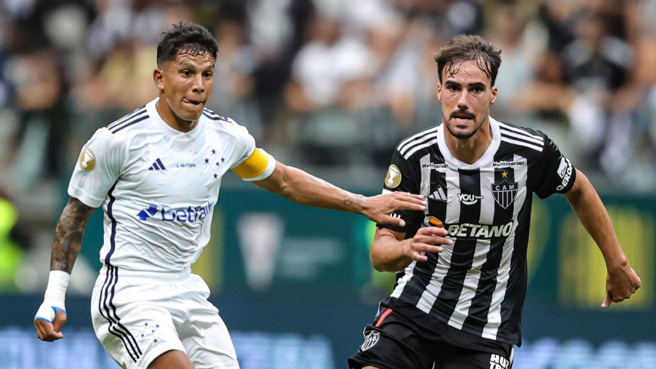 Atlético-mg abre 2 a 0, cede empate ao Cruzeiro e mantém tabu na Arena MRV.