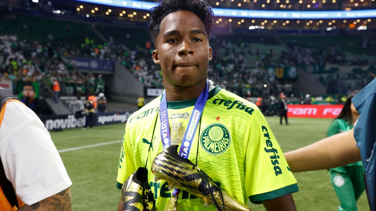 Endrick Inicia no Banco em Palmeiras x Liverpool Pela Libertadores