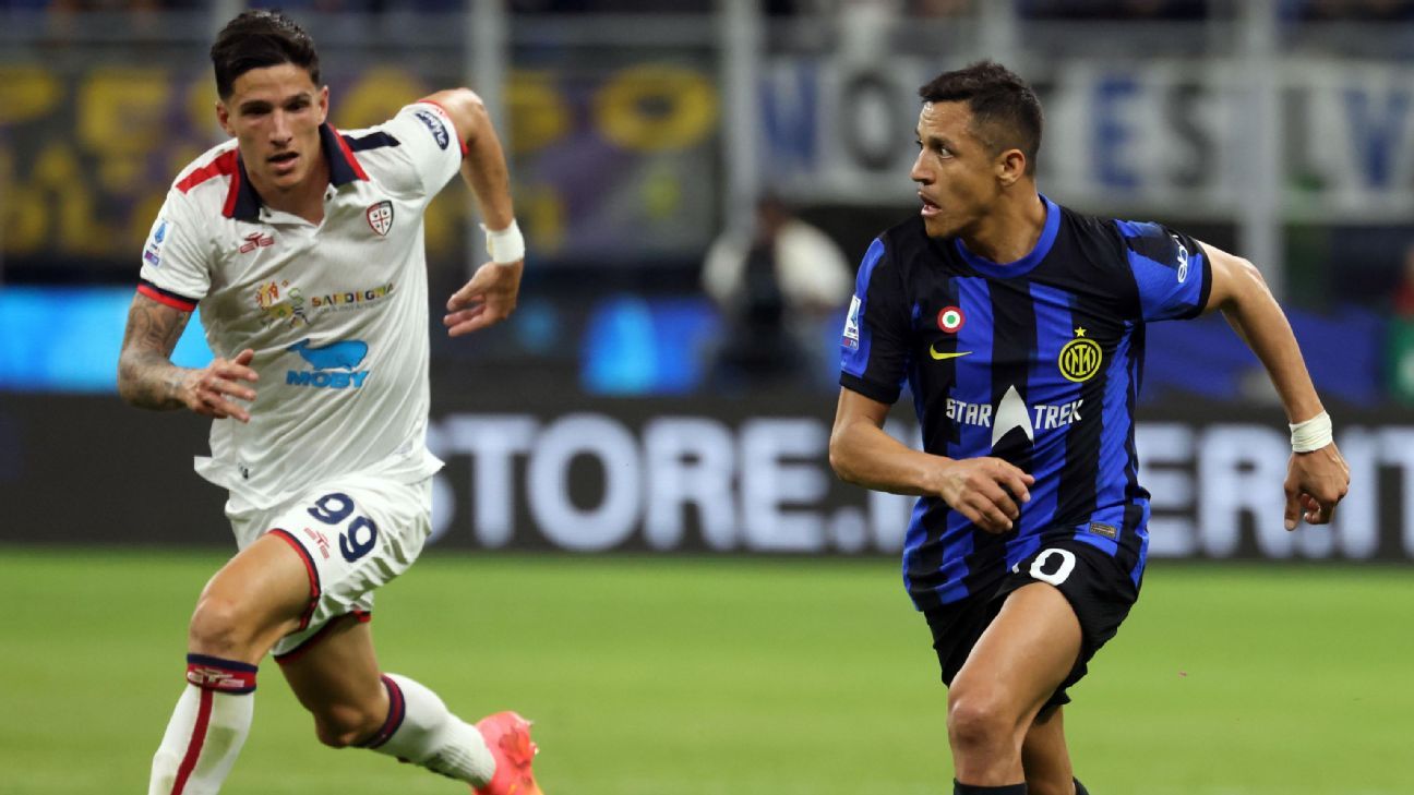 Alexis Sánchez was a starter and a factor in Inter’s draw against Cagliari