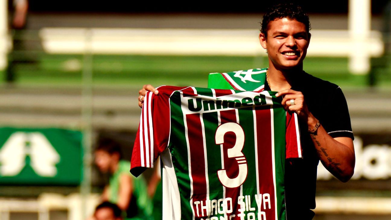 Defesa do Fluminense terá média de idade de 38 anos com Thiago Silva.