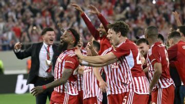 Olympiacos ease past Villa to reach Europa Conference League final