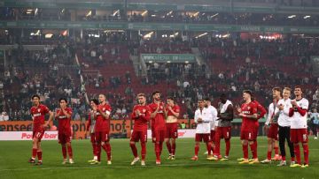 Stuttgart beat Augsburg with record win to take over second place