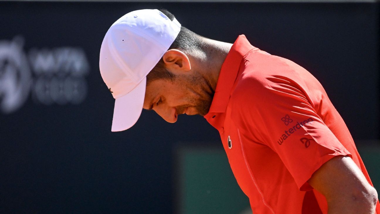 Novak Djokovic cai para Alejandro Tabilo na viradela do Acessível da Itália