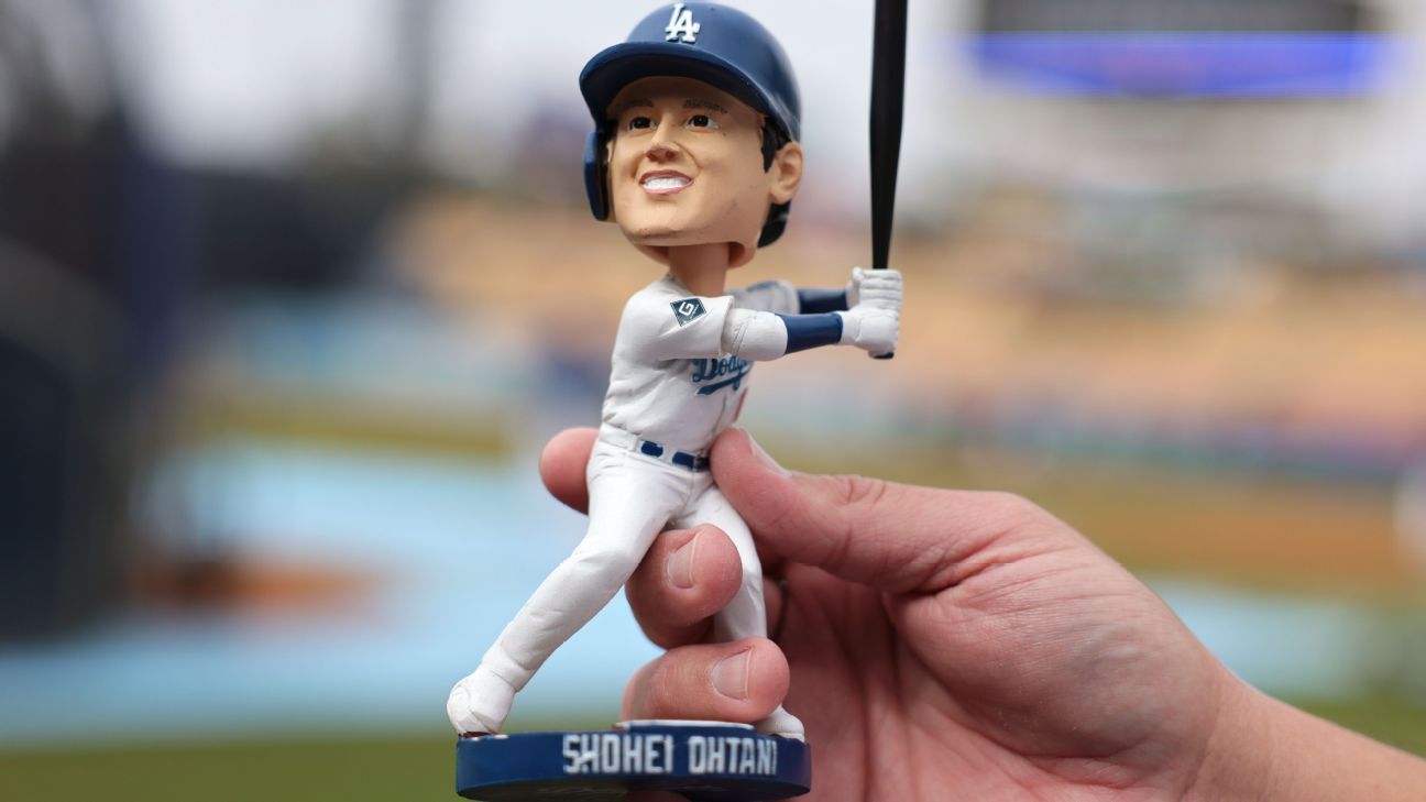 Ohtani bobblehead day in L.A. stirs stadium traffic