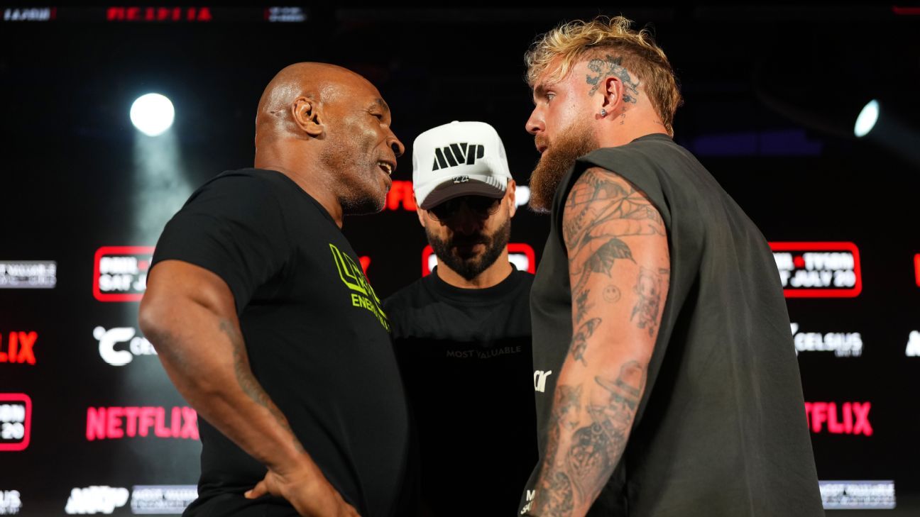 Mike Tyson debocha de forma física de Jake Paul: ‘Gordo e heteróclito’