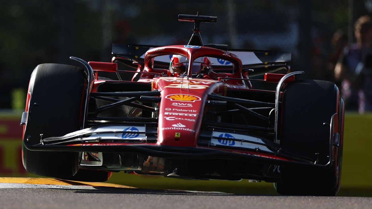 F1: Charles Leclerc, devant, et Max Verstappen, compliqués et occupés à Imola