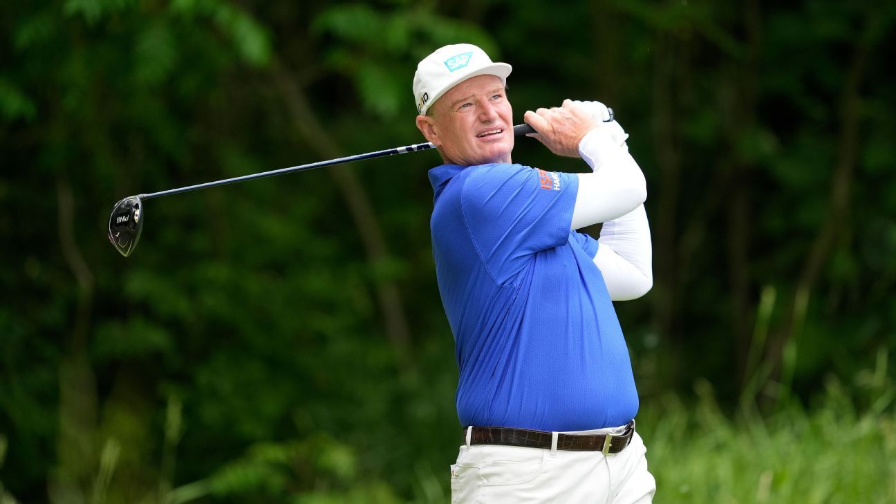 Ernie Els, Greg Chalmers share Senior PGA Championship lead ESPN