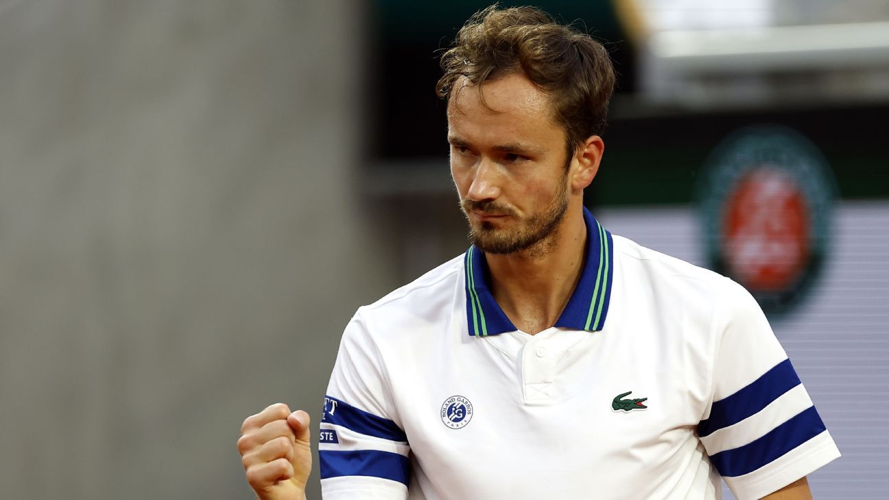 Medvedev erreichte zum dritten Mal das Achtelfinale in Roland Garros