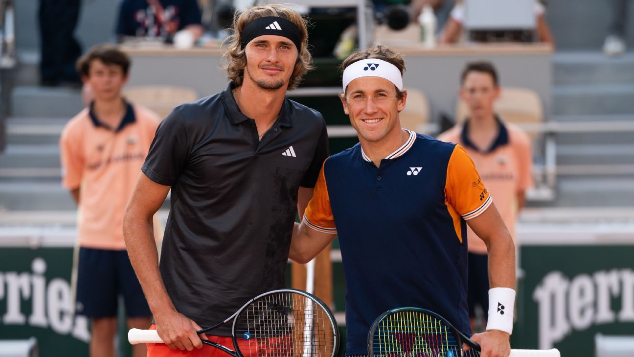 Alexandre Zverev contre  Casper Ruud : calendrier et où regarder les demi-finales de Roland Garros