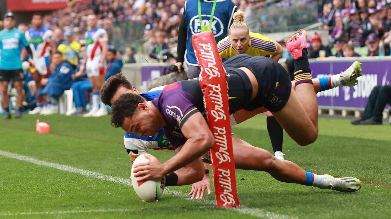 NRL: Storm hold out Knights in high-scoring NRL encounter - ESPN