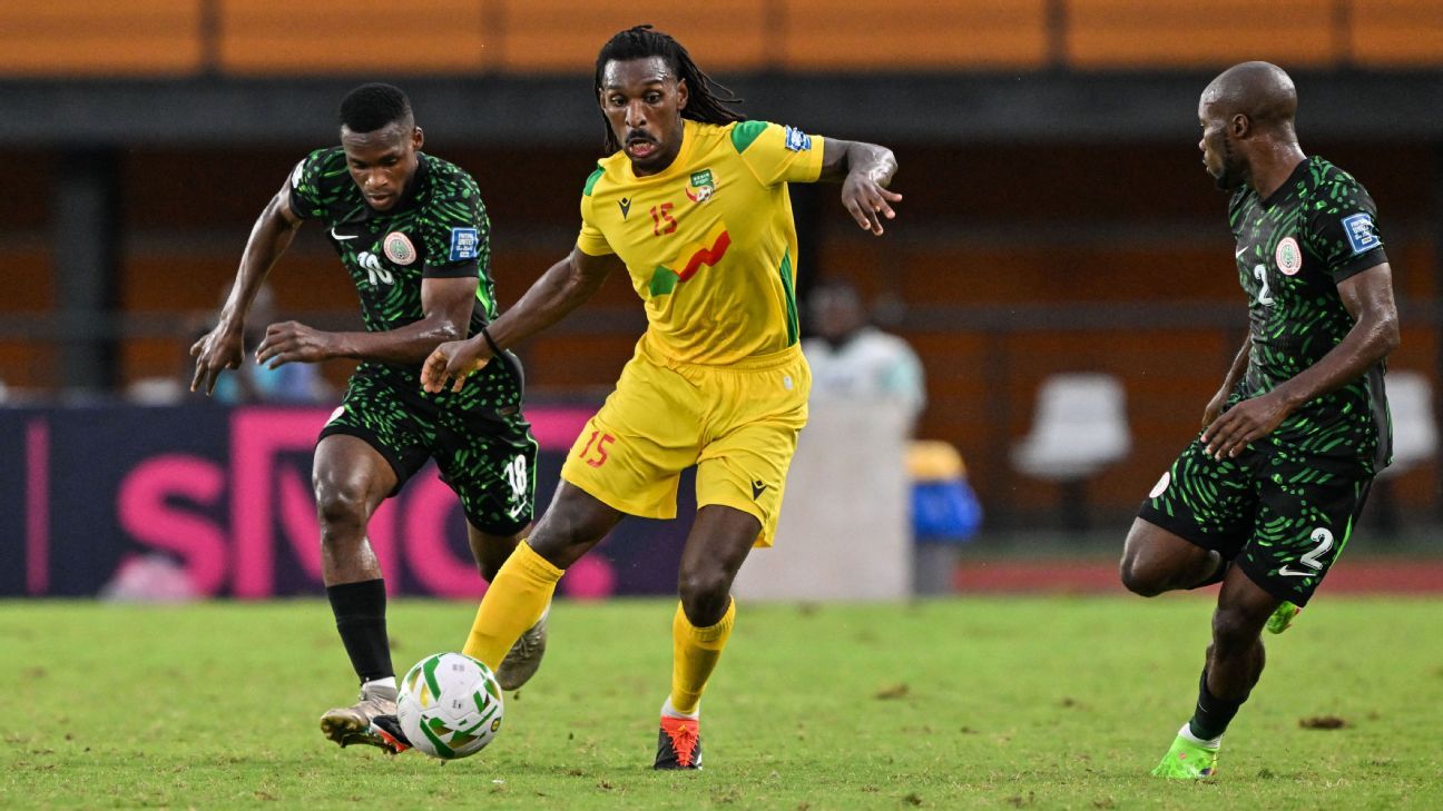 Les Super Eagles du Nigeria subissent un coup dur contre le Bénin lors des éliminatoires de la Coupe du Monde de la FIFA