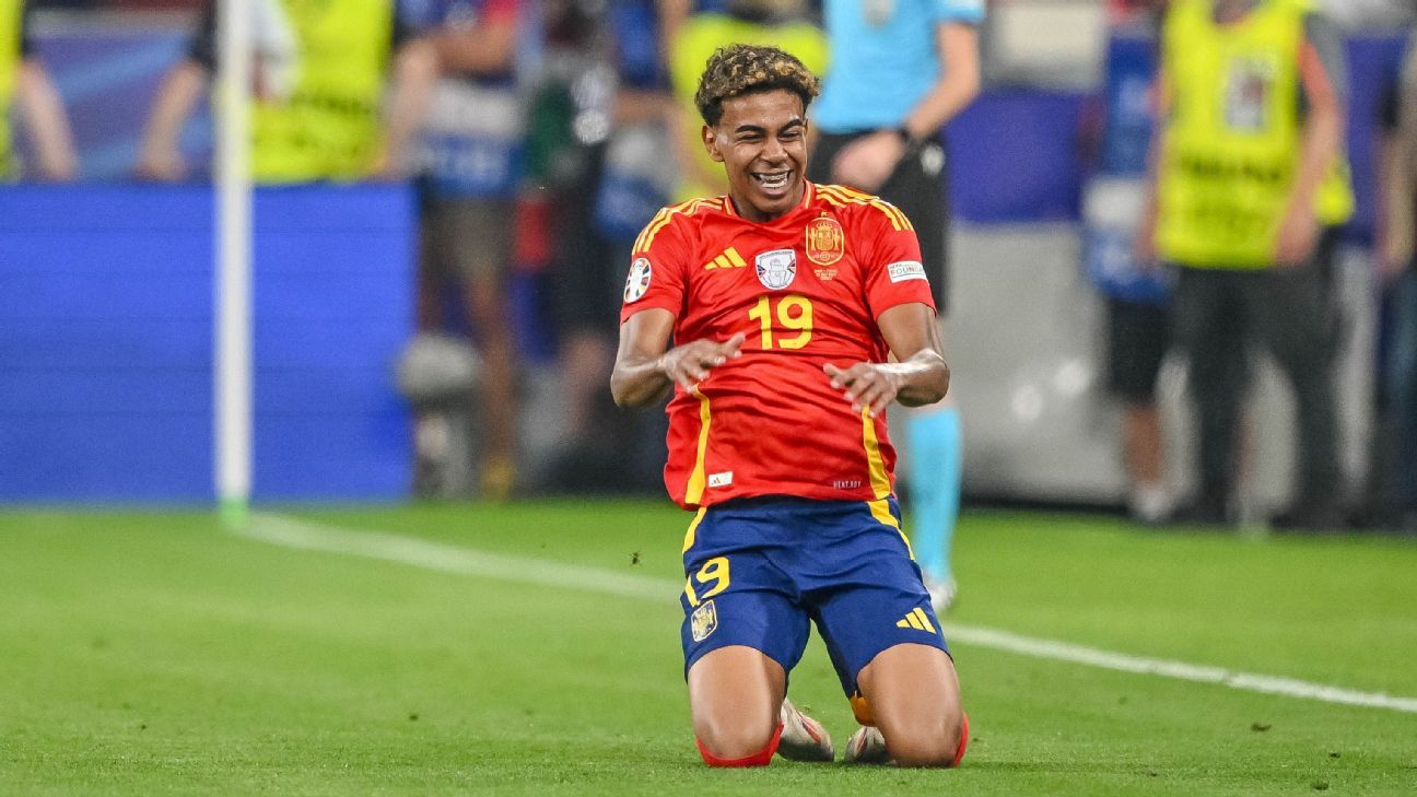 Spain’s Yamal, 16, becomes youngest Euro scorer