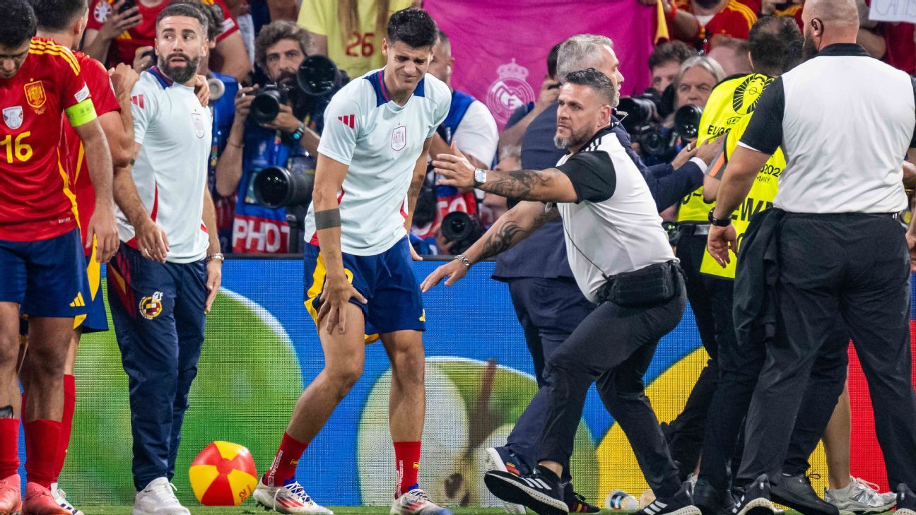 Morata, blessé lors d’un affrontement avec un agent de sécurité