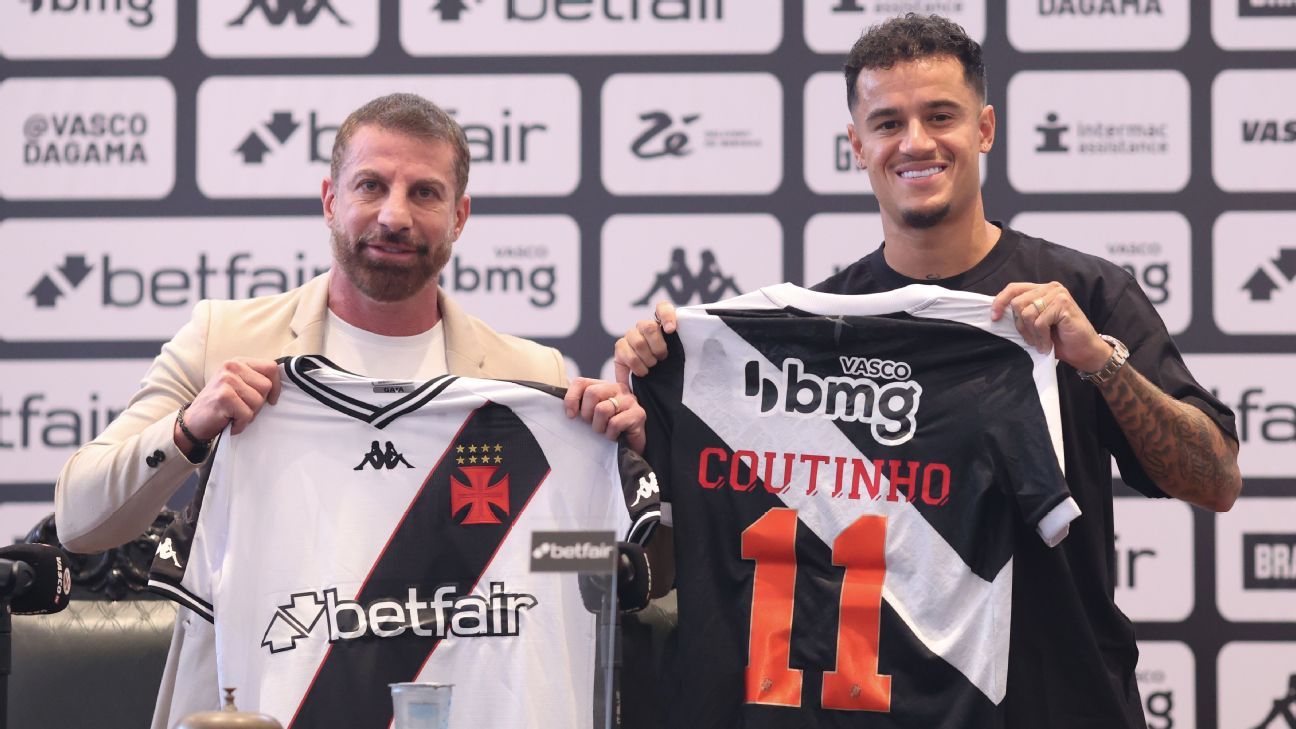 Pedrinho detalha cláusula antirrivais de Philippe Coutinho e possíveis reforços no Vasco.
