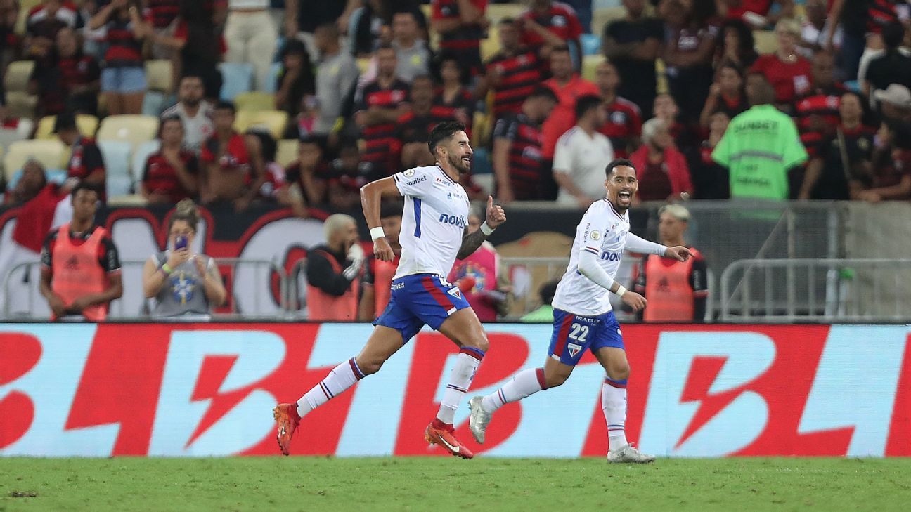 Gabigol tem gol anulado, Flamengo perde para o Fortaleza e liderança.