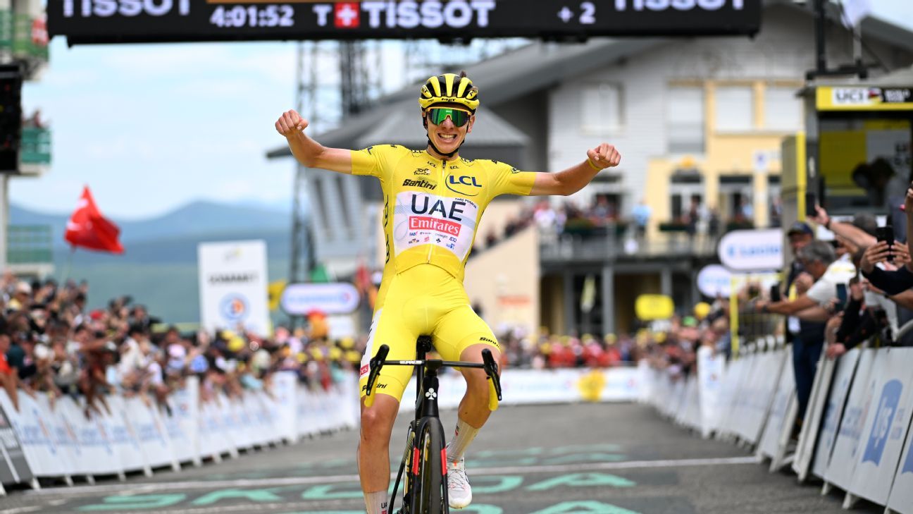 Tadej Pogacar remporte la 14e étape montagneuse du Tour de France