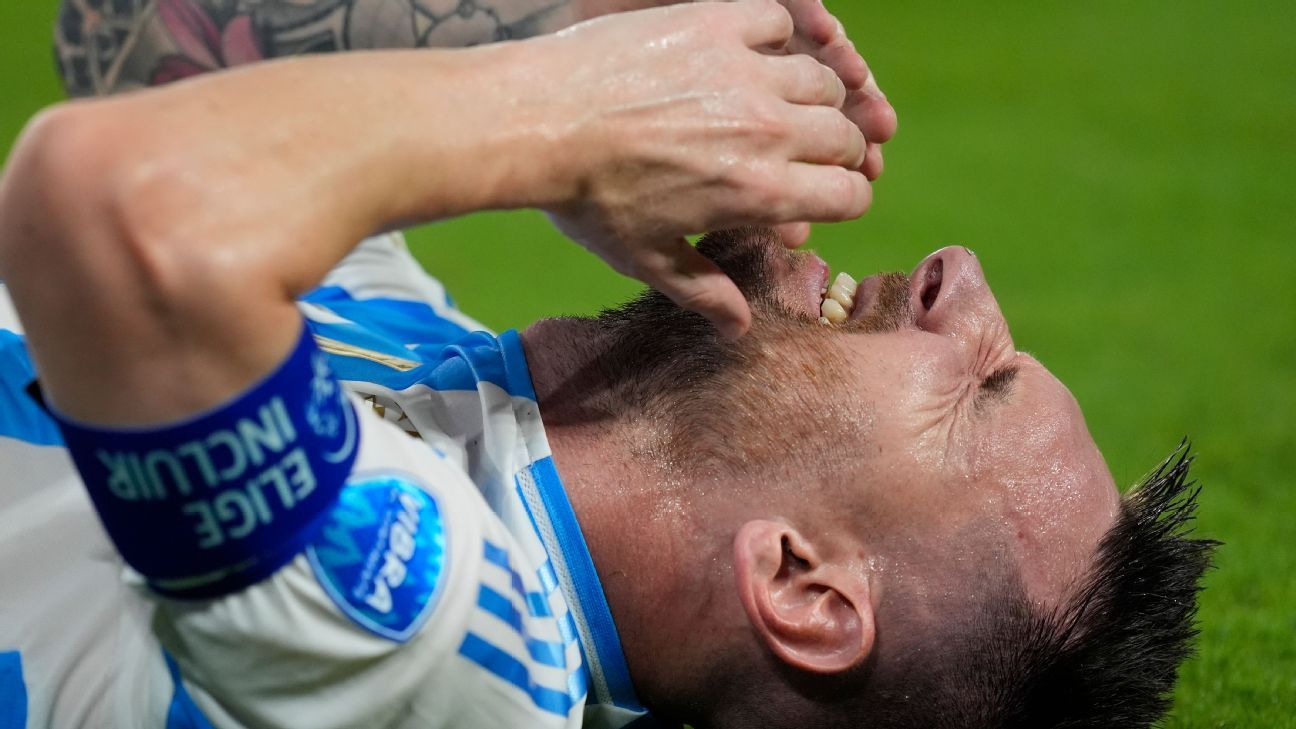 Messi left in great pain, but Argentina supported him and with the help of Lautaro Martínez, he won the Copa America.