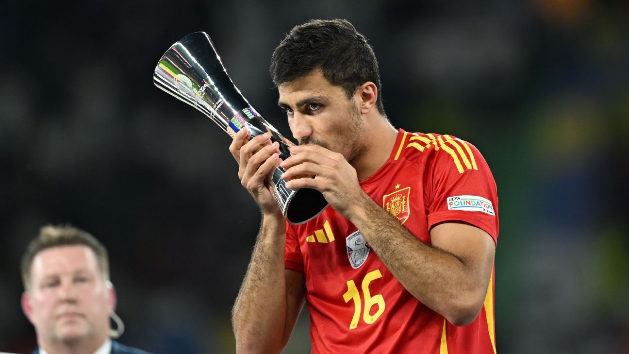 Man City's Rodri Winning Ballon d'Or would be a 'dream' ESPN