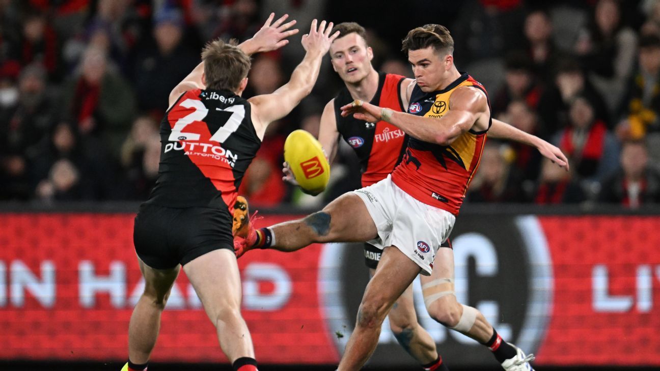 Racheles Heroics Secure Victory for Adelaide Crows Against Essendon Bombers