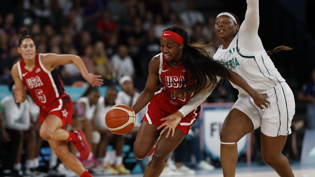 US women’s basketball team beats Nigeria and reaches Olympic semifinals