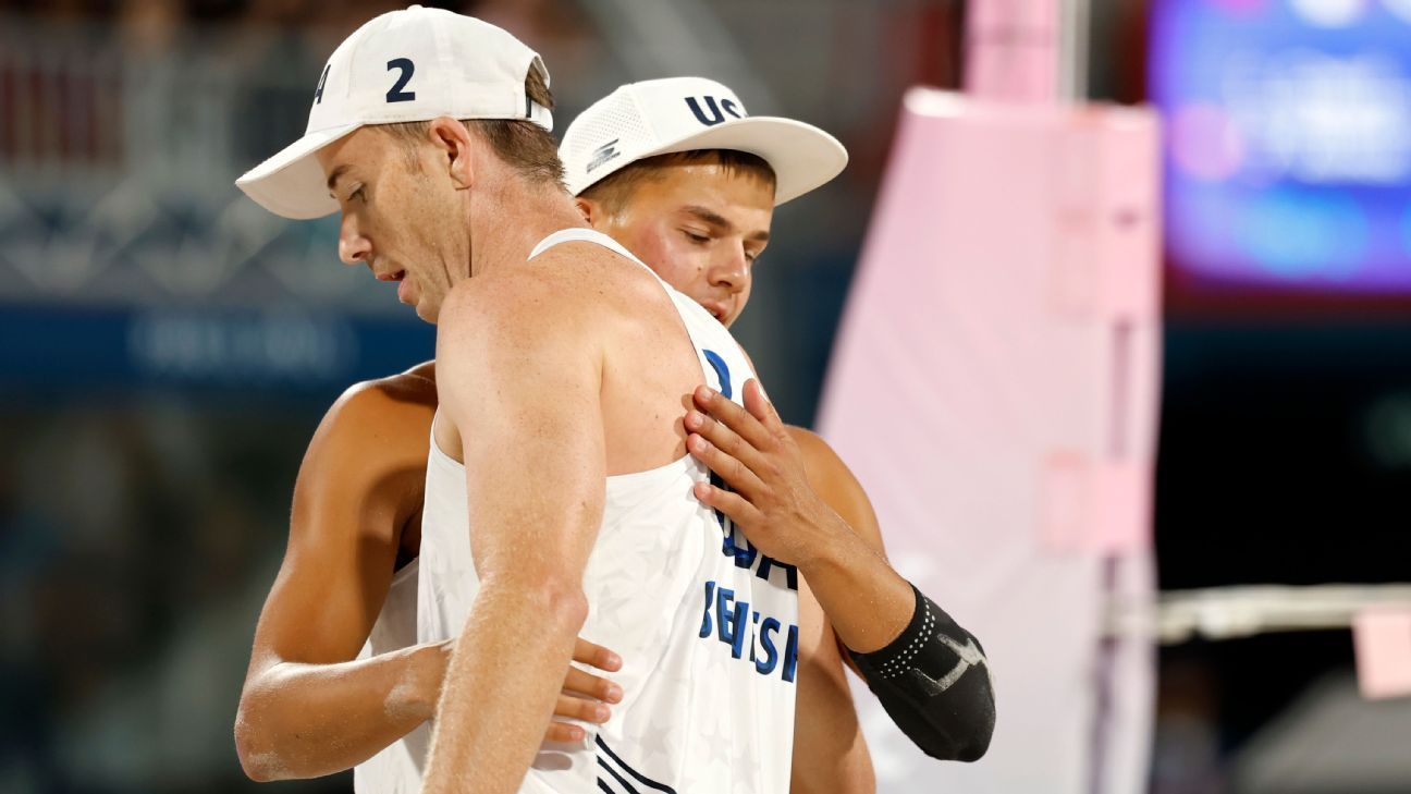 U.S. exits beach volleyball in Paris sans medal after men's QF loss ESPN