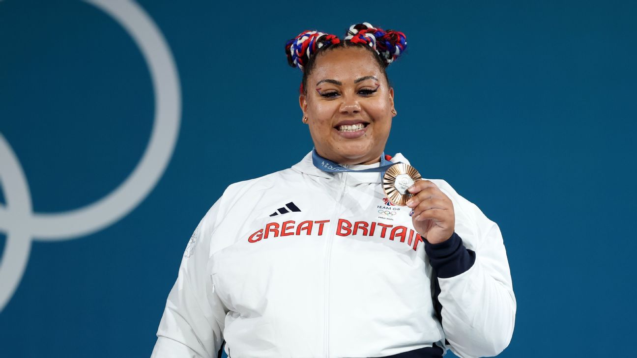 Olympics 2024 Emily Campbell wins second weightlifting medal ESPN