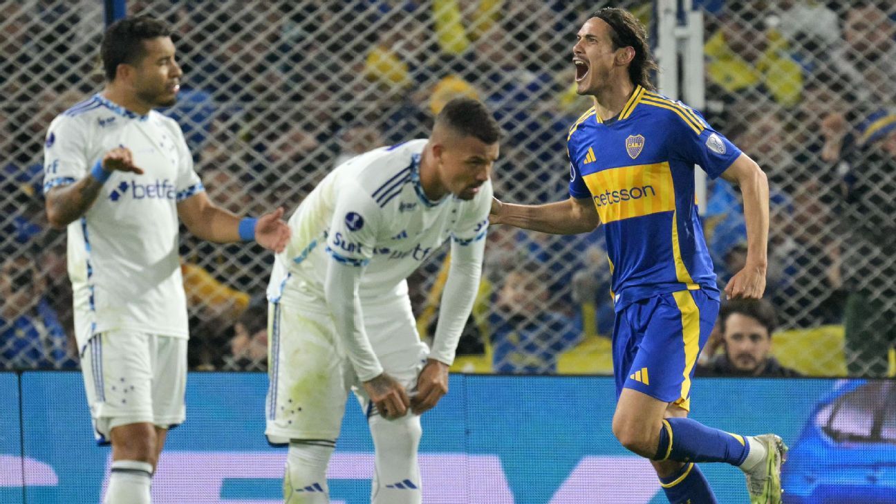 Cavani marca, cruzeiro decepciona e Boca Juniors sai na frente.