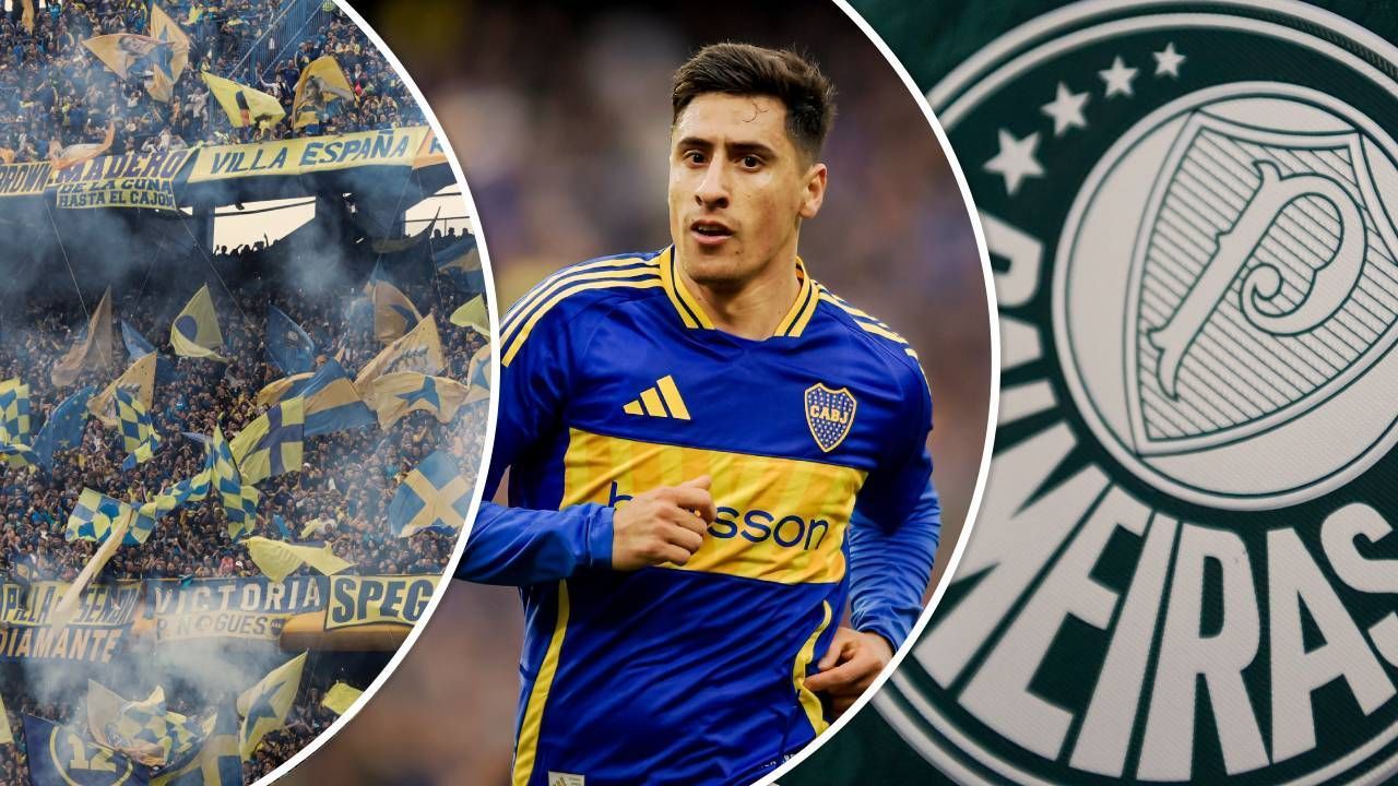 Torcida do Boca encantada com Merentiel e agradece brasileiros do Palmeiras