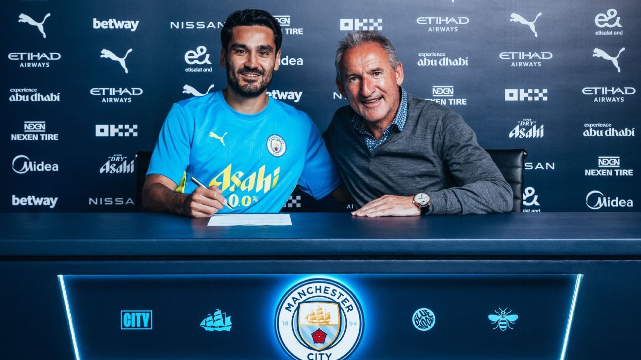 City anuncia volta de Gundogan após passagem ‘relâmpago’ pelo Barcelona
 #ÚltimasNotícias #Brasil