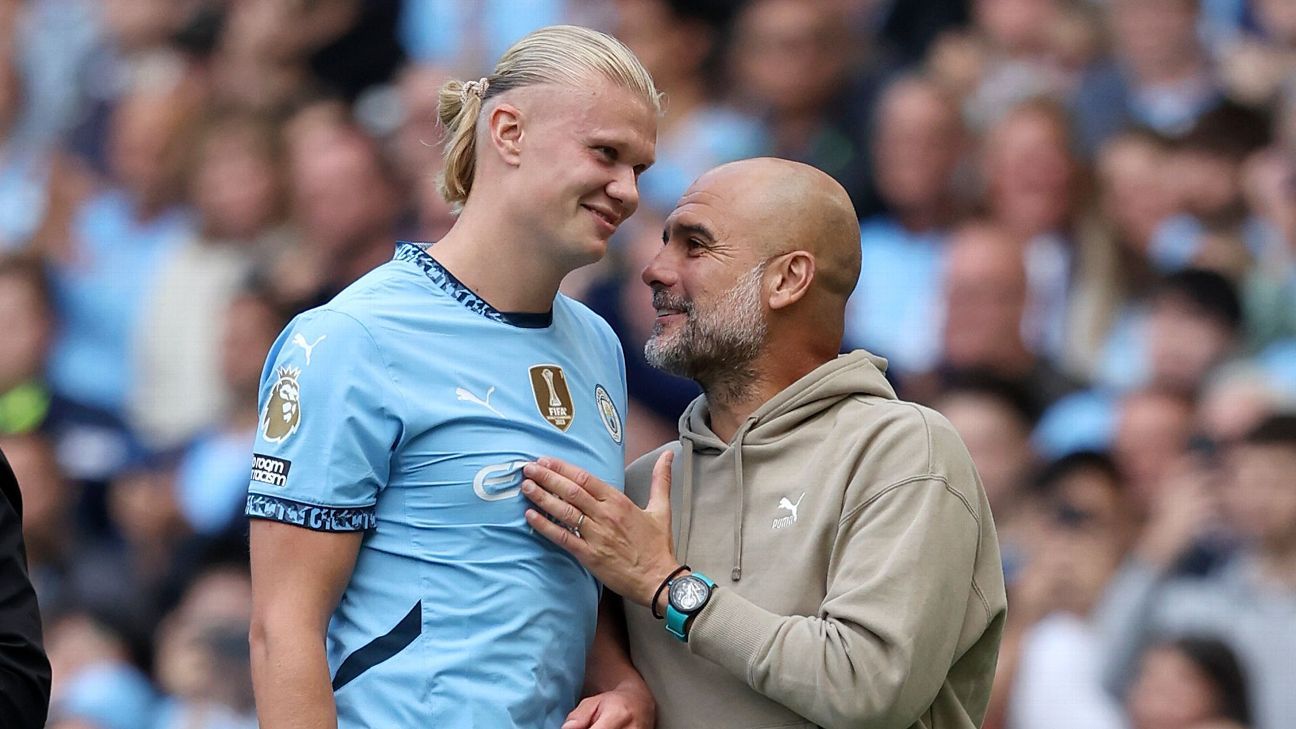 Pep hails 'ridiculous' Haaland after 10th hat trick