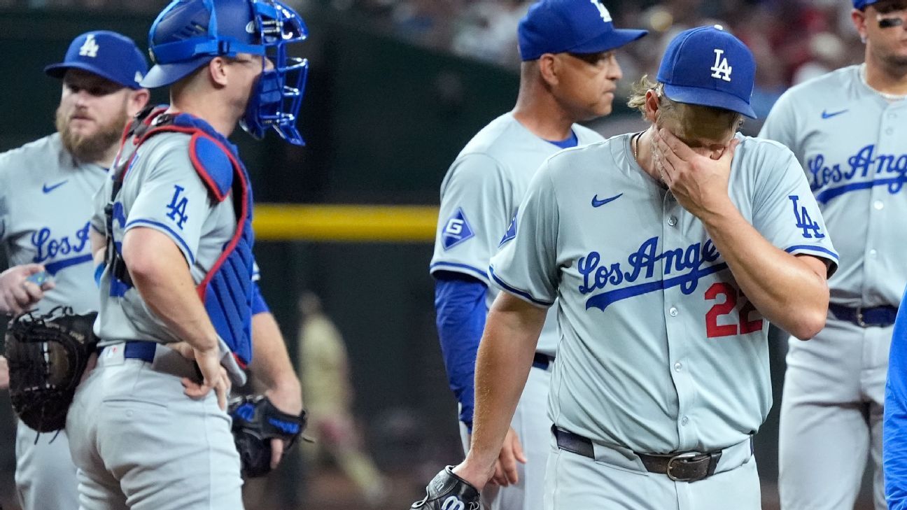 Kershaw exits start in 2nd with pain in big toe