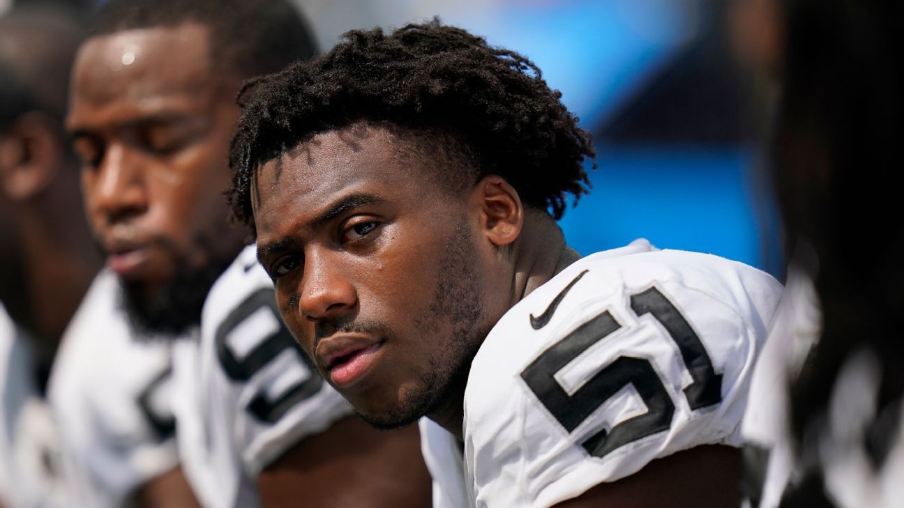 Source: Raiders DE Koonce (knee) out for season