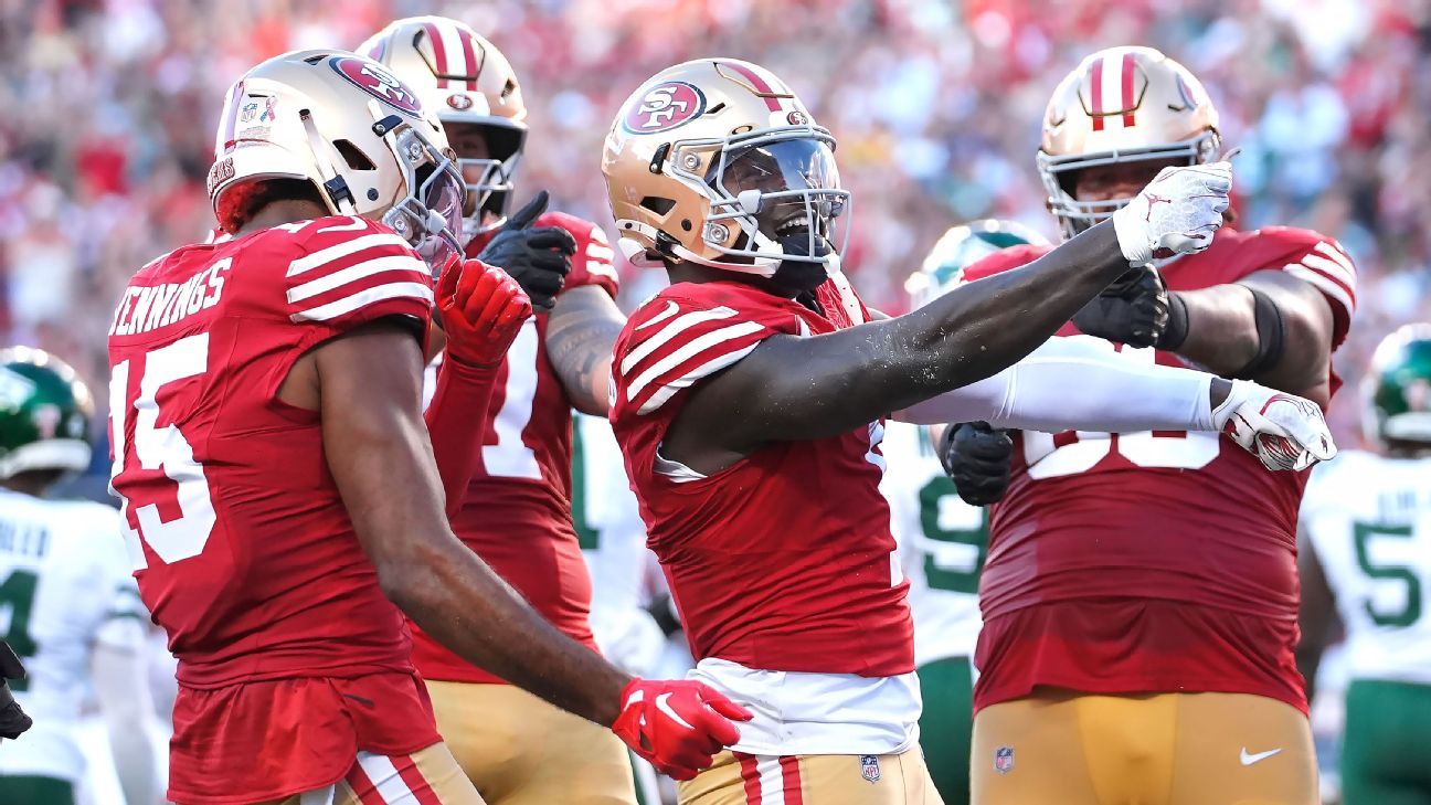 49ers spoil Aaron Rodgers’ return to the Jets with dominant win