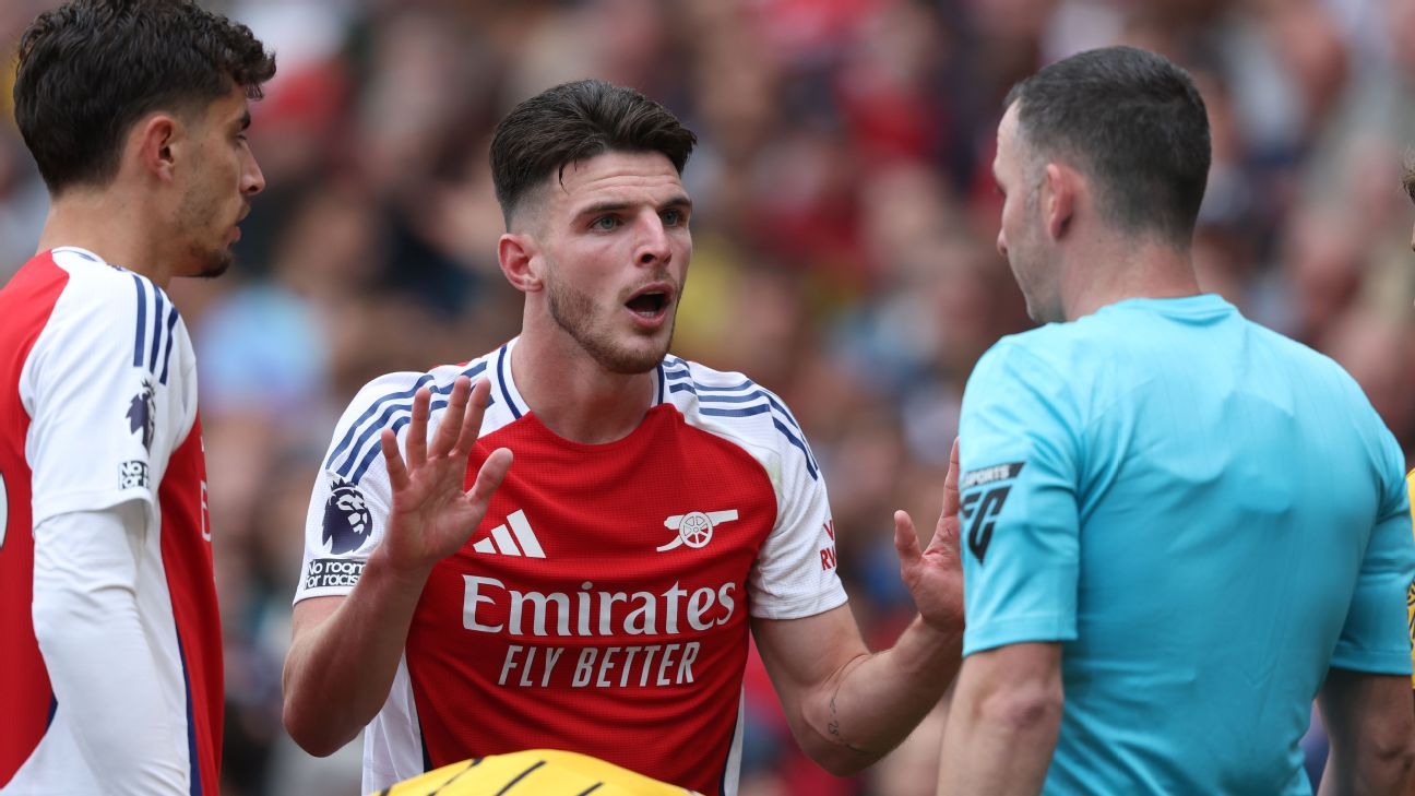 Referee right to send off Declan Rice – Premier League panel